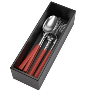 Black Bamboo Drawer Organizer